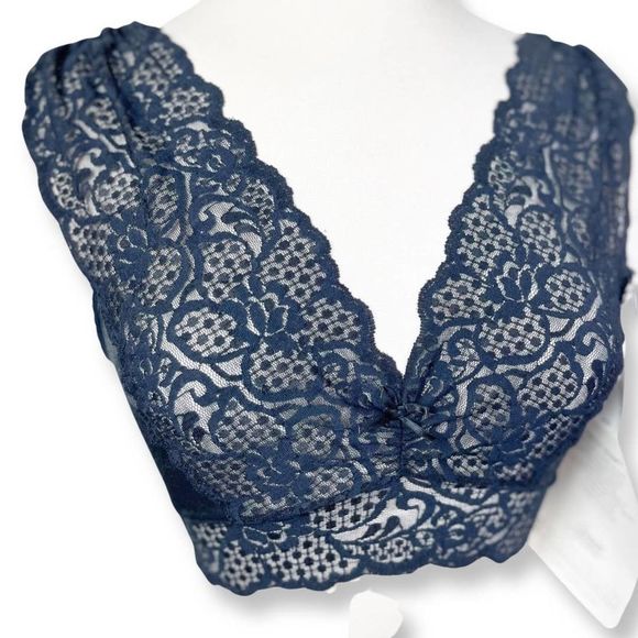 Henson Other - Vintage Henseon Kickernick Black Lace Bralette "Pretty Skamp" - Deadstock - Sz S